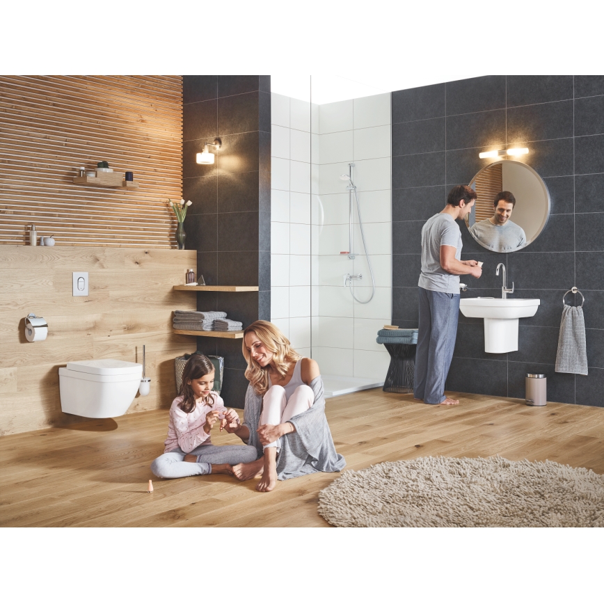 GROHE 40374001 - Sada na čistenie WC ESSENTIALS 12,1 x 39,8 cm chróm