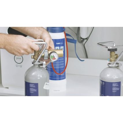 GROHE 40423000 - Štartovacia sada GROHE BLUE 2 kg CO2 nerezová fľaša