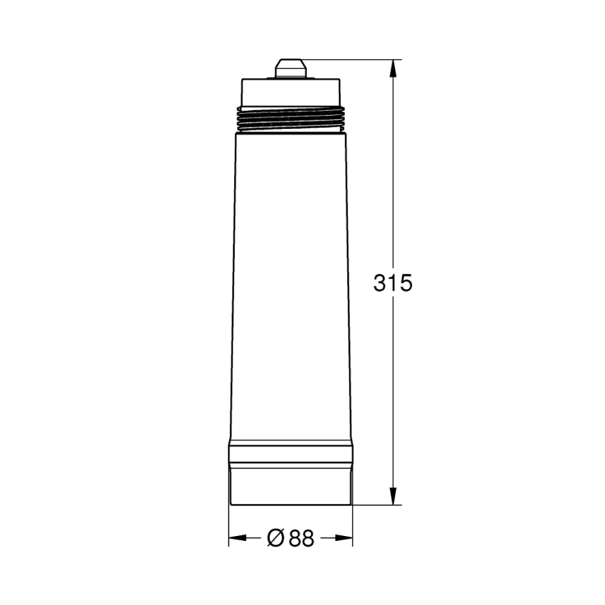 GROHE 40430001 - Filter GROHE BLUE 12,4” x 4,55” biela