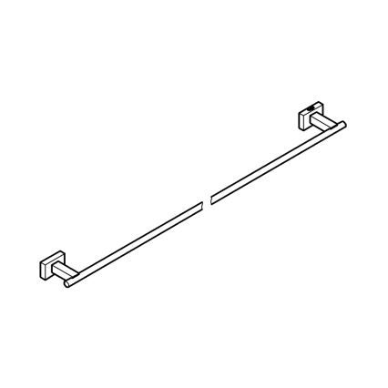 GROHE 40509001 - Držiak na uteráky ESSENTIALS CUBE 600 mm lesklý chróm