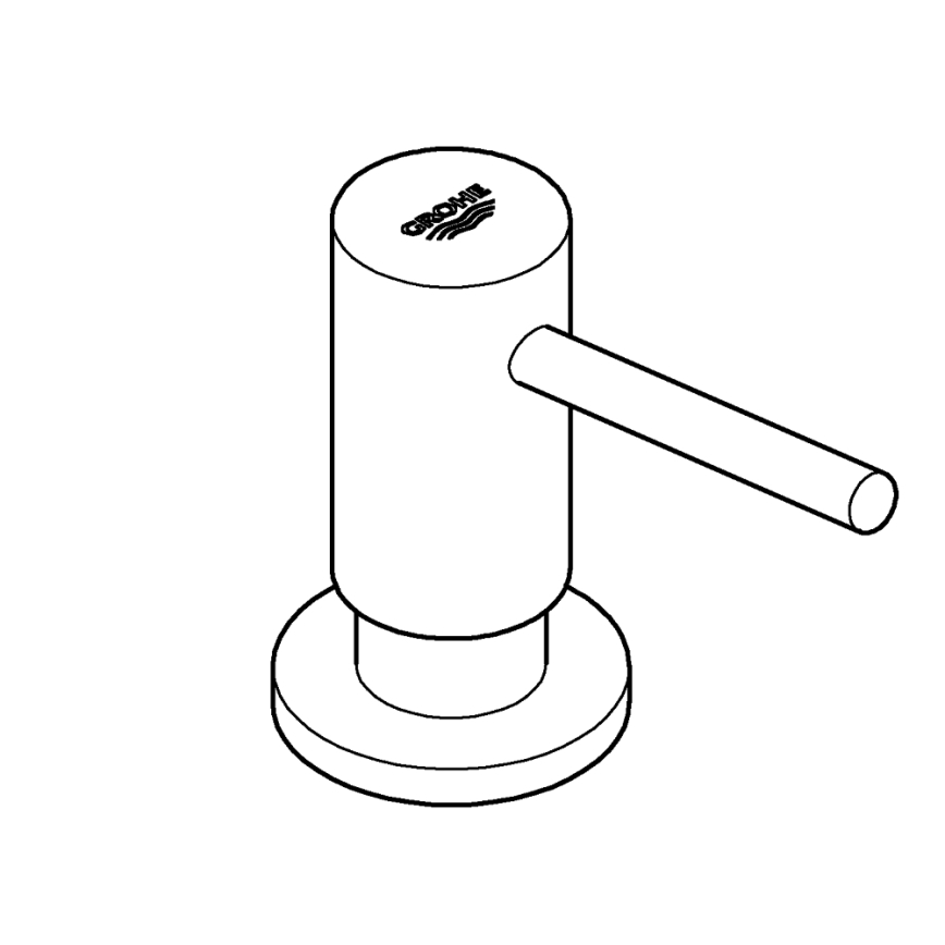 GROHE 40535000 - Dávkovač mydla COSMOPOLITAN 500 ml lesklý chróm