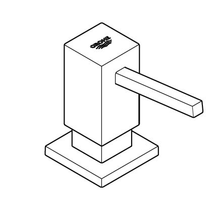 GROHE 40535AL0 - Dávkovač tekutého mydla COSMOPOLITAN 500 ml grafitový