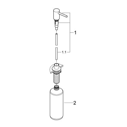 GROHE 40536000 - Dávkovač mydla CONTEMPORARY 400 ml lesklý chróm