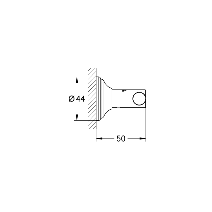 GROHE 40656001 - Háčik na župan ESSENTIALS AUTHENTIC lesklý chróm