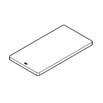 GROHE 40750HV0 - Doska na krájanie 450 × 240 × 19 mm biela