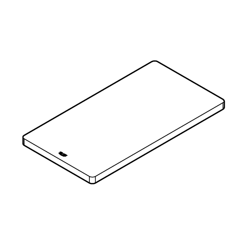GROHE 40750HV0 - Doska na krájanie 450 × 240 × 19 mm biela