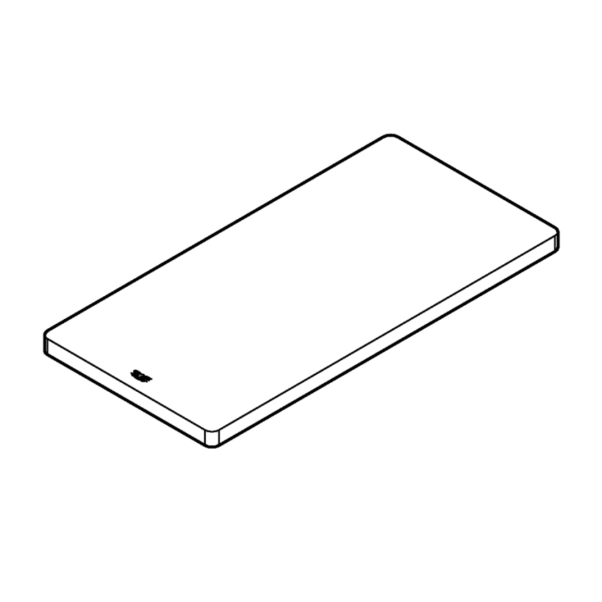 GROHE 40751HV0 - Doska na krájanie 490 × 240 × 19 mm z nerezovej ocele