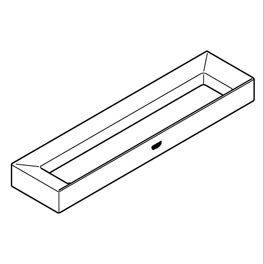 GROHE 40766000 - Držiak na uteráky SELECTION CUBE 25 × 6 × 1,5 cm lesklý chróm