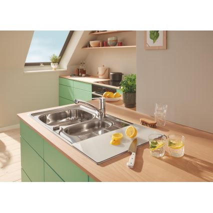 GROHE 40786L00 - Sklenená doska 450 × 240 × 19 mm biela