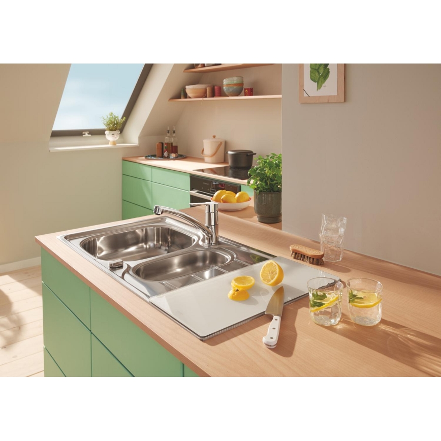 GROHE 40787L00 - Sklenená polička 490 × 240 × 19 mm číra