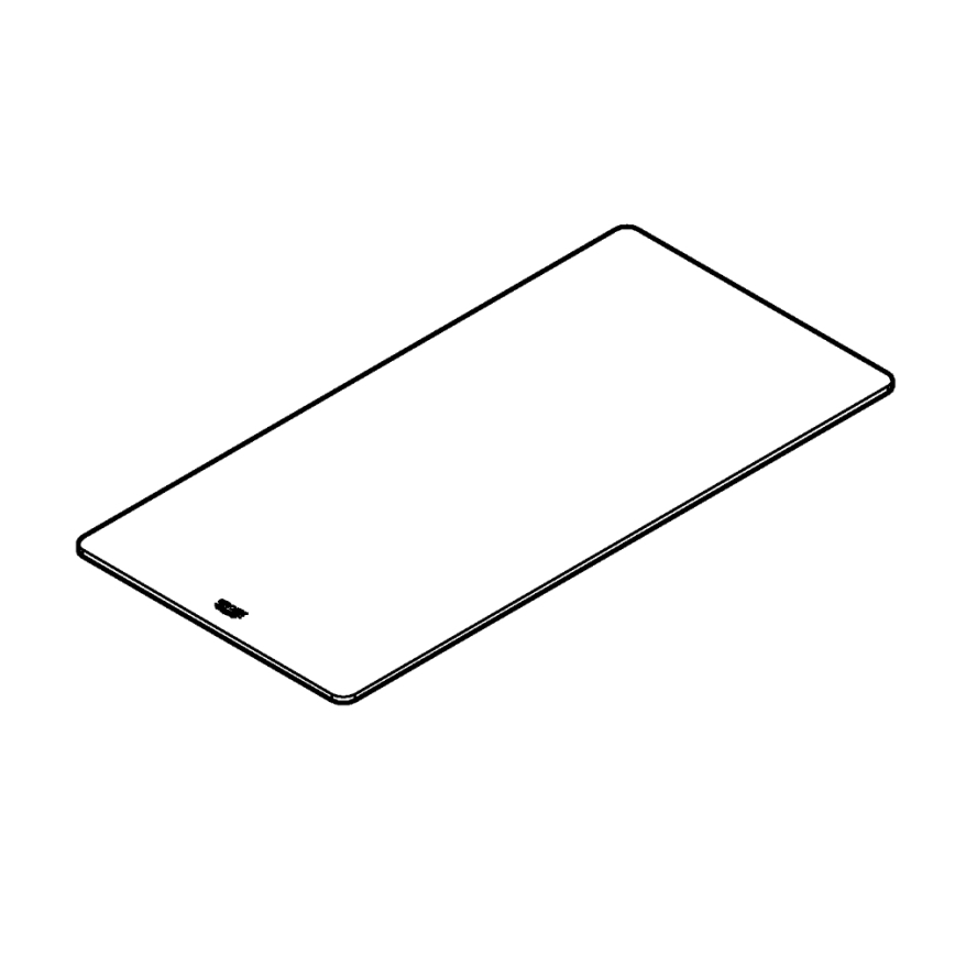 GROHE 40787L00 - Sklenené prkénko 490 × 240 × 19 mm bambus/hnedá