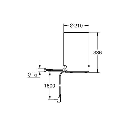 GROHE 40830001 - Zásobník RED, objem 3 l, lesklý chróm