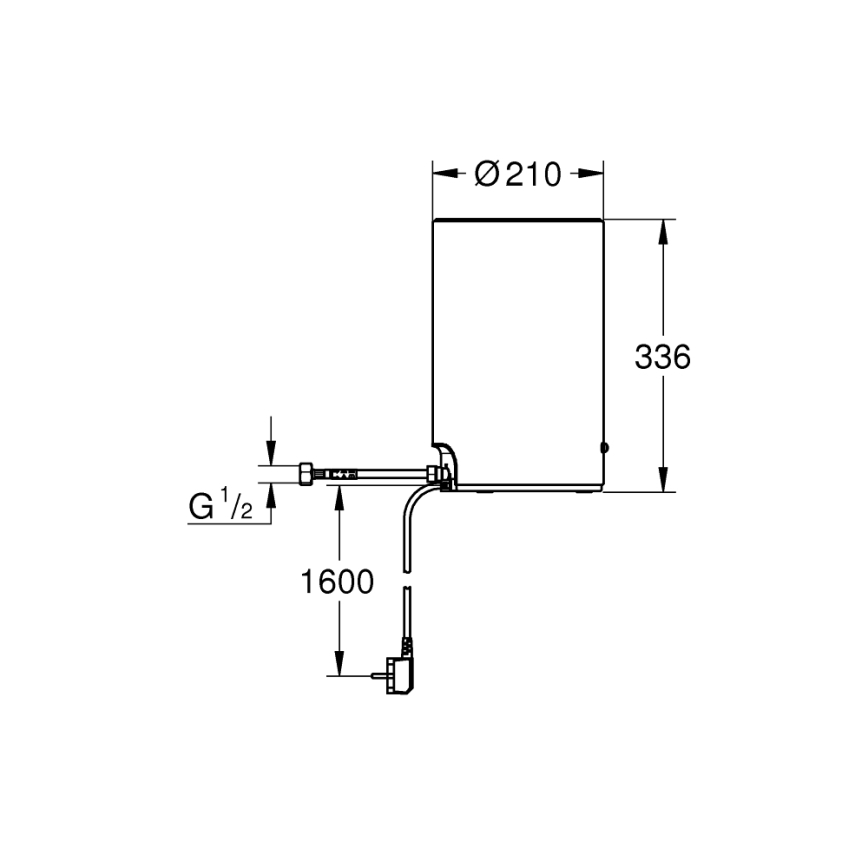 GROHE 40830001 - Zásobník RED, objem 3 l, lesklý chróm