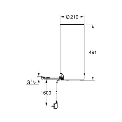 GROHE 40831001 - zásobník RED 7 l, nerezová oceľ