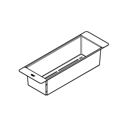 GROHE 40852SD0 - Multifunkčné nerezové cedidlo 450 × 150 × 100 mm