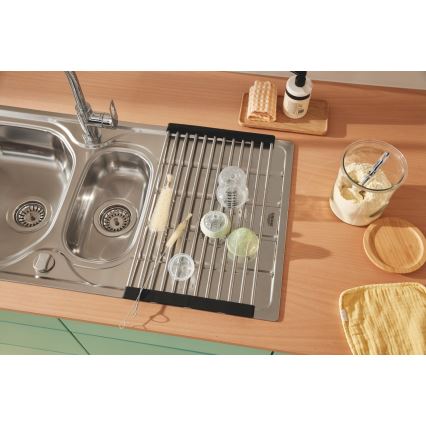 GROHE 40856SD0 - Odkvapávacia doska 450 × 348 mm, kartáčovaná nerezová oceľ