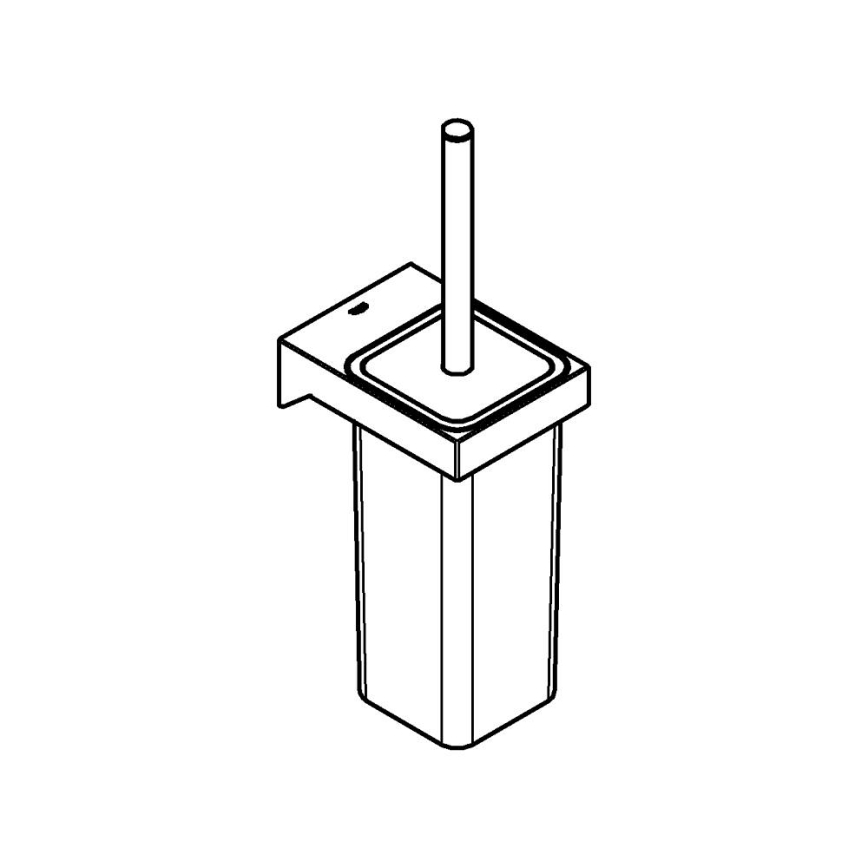 GROHE 40857000 - Sada na čistenie WC SELECTION CUBE lesklý chróm