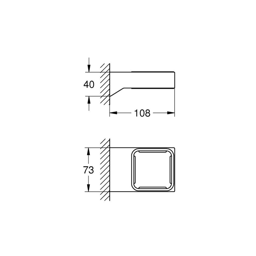 GROHE 40865000 - Držiak SELECTION CUBE lesklý chróm
