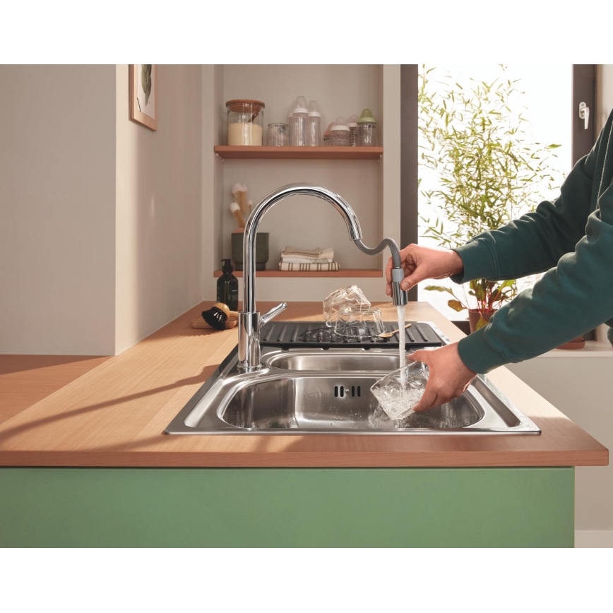 GROHE 40872K00 - Odkvapkávacia doska 450 x 250 mm keramika/čierna