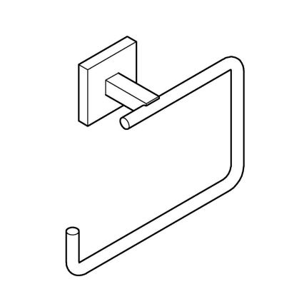 GROHE 409752430 - Držiak na uteráky START CUBE 18,8 x 13,8 cm čierny