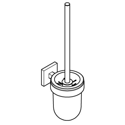 GROHE 40977000 - Súprava na čistenie toalety START CUBE lesklý chróm