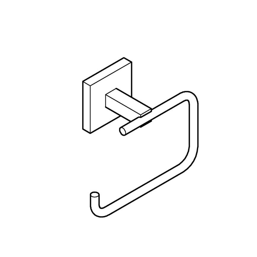 GROHE 409782430 - Držiak toaletného papiera START CUBE čierny