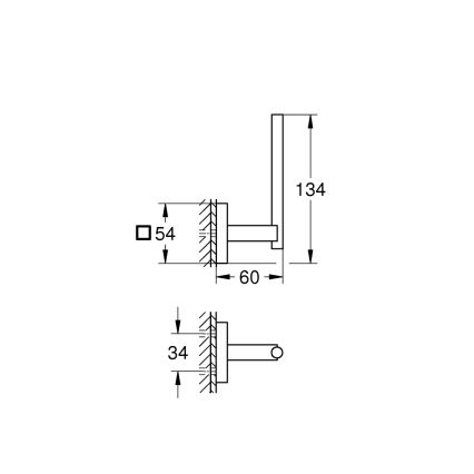 GROHE 40979000 - Držiak náhradného toaletného papiera START lesklý chróm