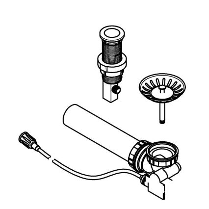 GROHE 40986SD0 - Odtoková súprava pre kuchynské drezy Ø 35 mm nerezová oceľ