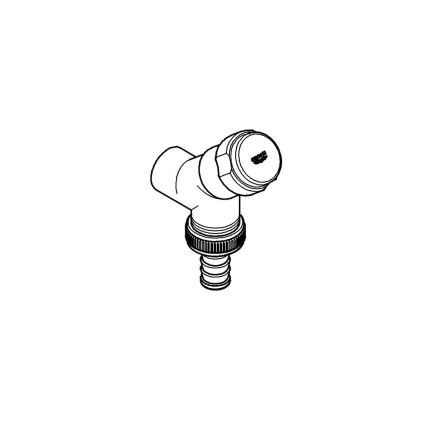 GROHE 41010000 - Pripojovací ventil EGGEMANN DN 15 lesklý chróm