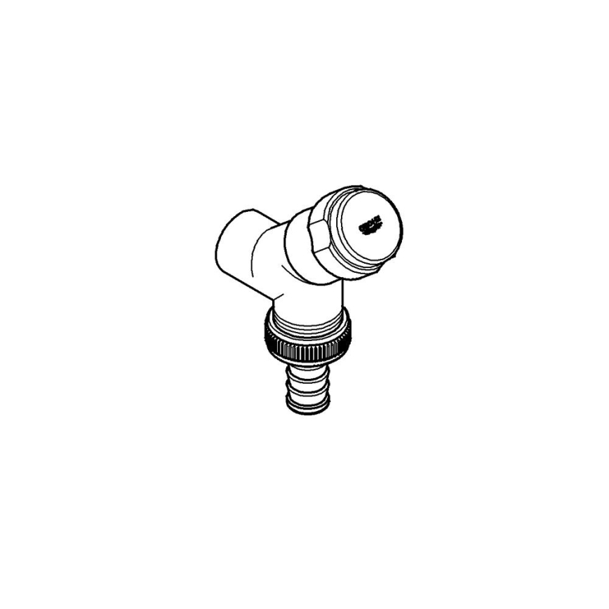 GROHE 41010000 - Pripojovací ventil EGGEMANN DN 15 lesklý chróm