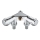 GROHE 41020000 - Dvojitý ventil EGGEMANN 12” lesklý chróm