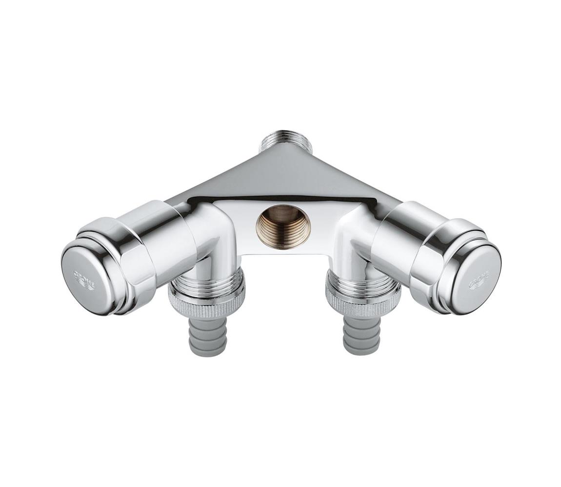 GROHE 41020000 - Dvojitý l EGGEMANN 12” lesklý chróm 41020000