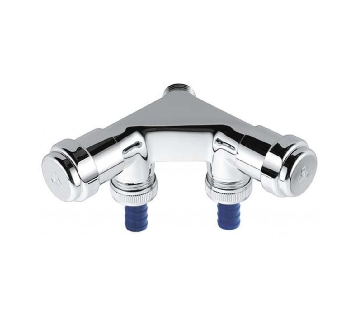 GROHE 41022000 - Dvojitý l EGGEMANN DN 15 lesklý chróm 41022000