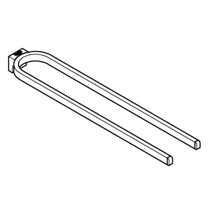 GROHE 41059000 - Dvojitý držiak na uteráky SELECTION 411 mm lesklý chróm