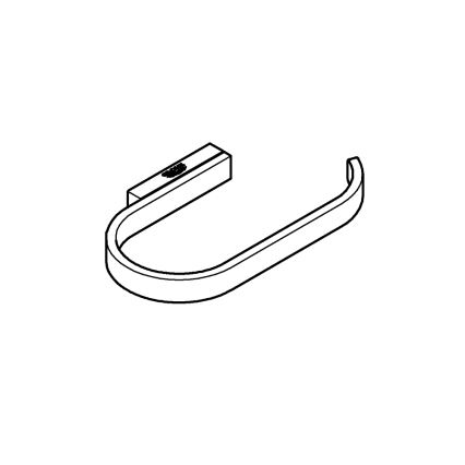 GROHE 41068AL0 - Držiak toaletného papiera SELECTION grafit