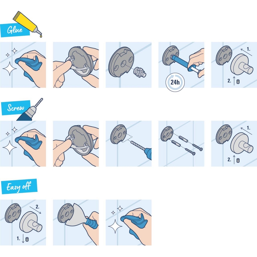 GROHE 41089000 - Držiak na uteráky START CUBE 600 mm leštený chróm