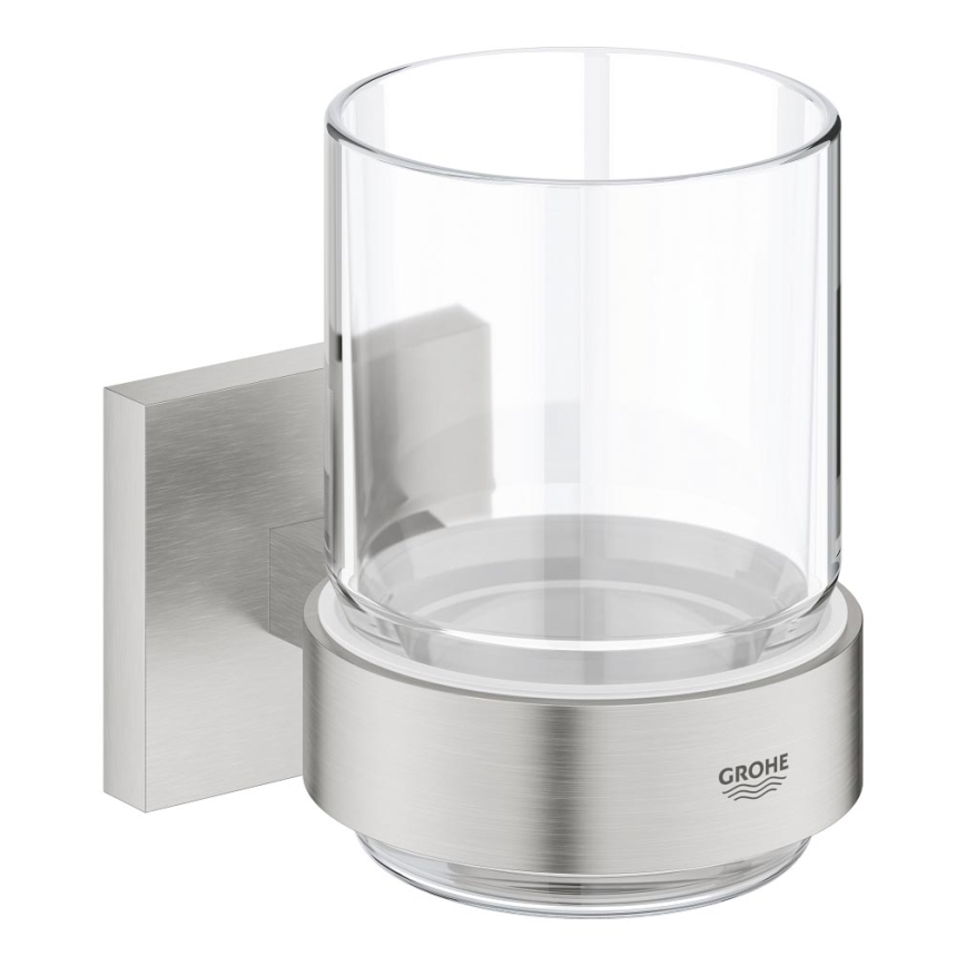 GROHE 41097DC0 - Sklenička s držiakom START CUBE, nerez