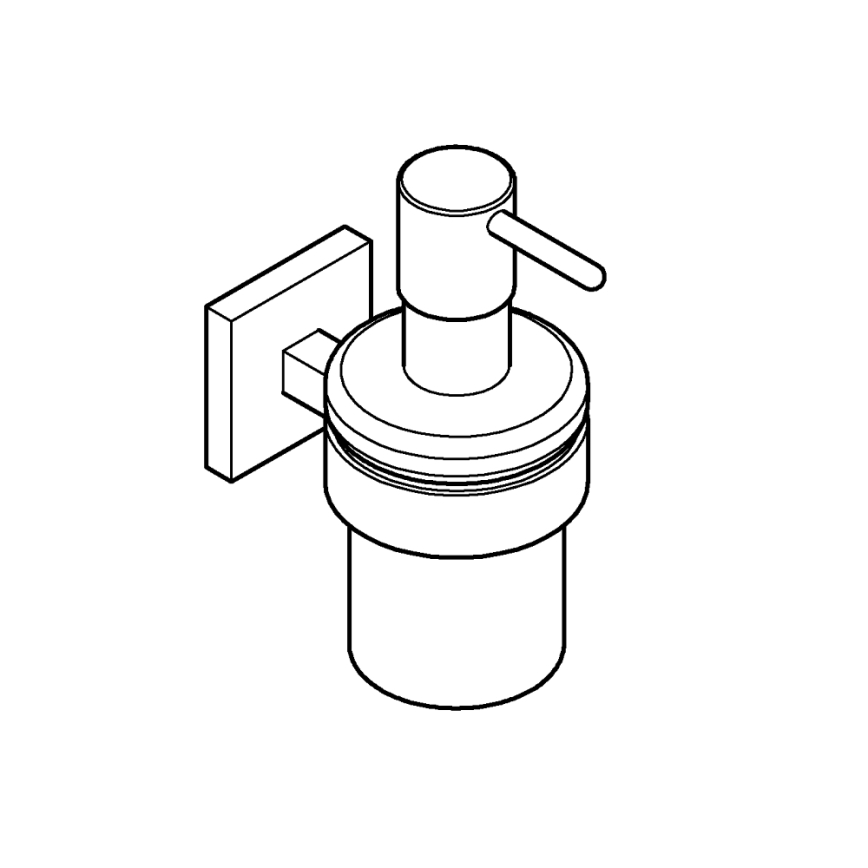 GROHE 41098DC0 - Nerezový dávkovač tekutého mydla START CUBE 160 ml