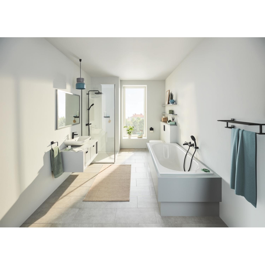 GROHE 410992430 - Multi-vešiak na uteráky START CUBE 600 mm čierny