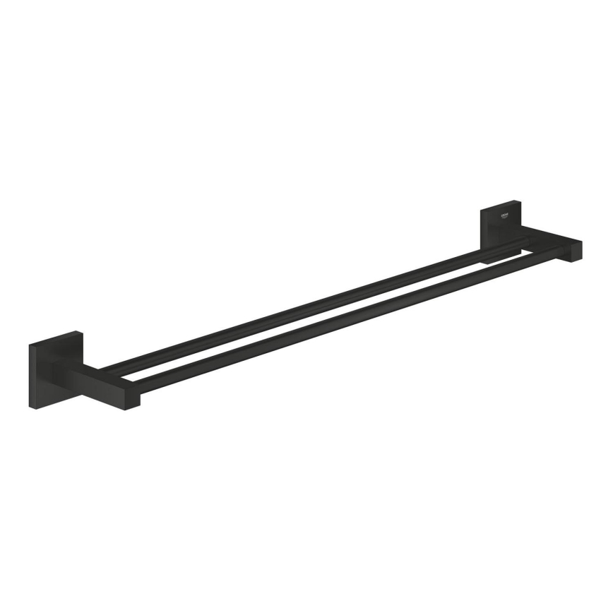 GROHE 411042430 - Dvojramenný držiak na uteráky START CUBE 654 mm čierny