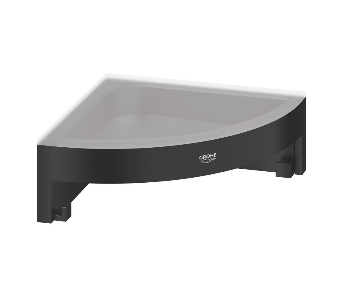 GROHE 411062430 - Rohová polička do sprchy ESALS 250 × 250 mm čierna 411062430