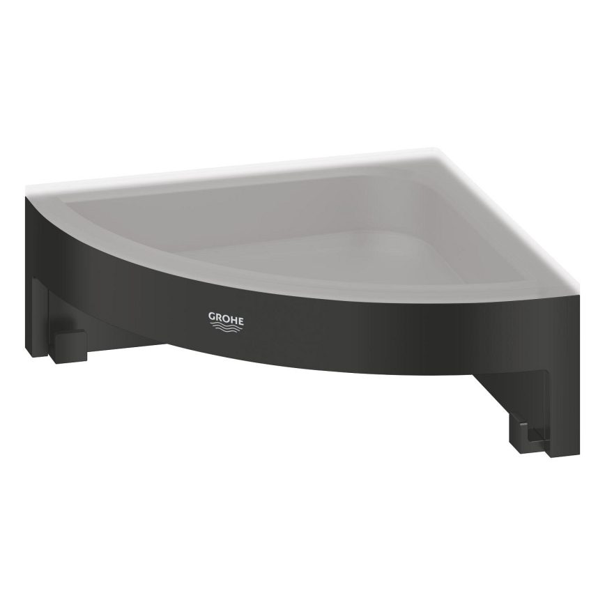GROHE 411062430 - Rohová polička do sprchy ESSENTIALS 250 × 250 mm čierna