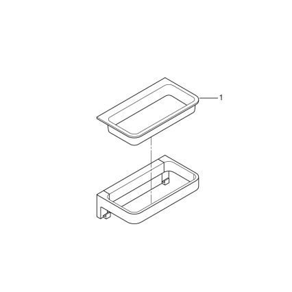 GROHE 41107000 - Sprchová polica START CUBE 20 cm lesklý chróm