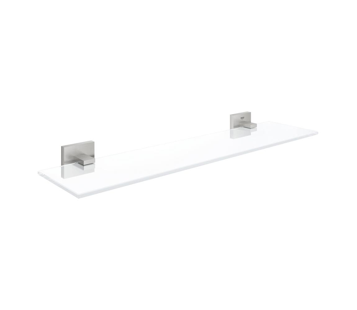 GROHE 41109DC0 - Sklenená polička START CUBE 530 mm nerezová 41109DC0