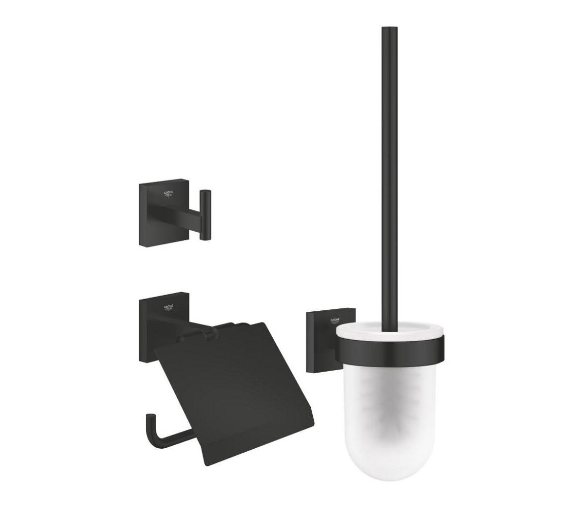 GROHE 411232430 - Sada doplnkov do toalety 3 v 1 ESALS, čierna 411232430