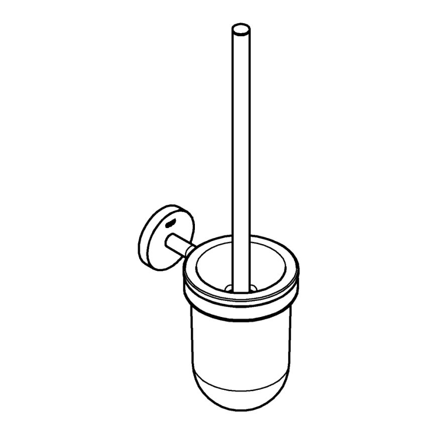 GROHE 41169000 - Sada na čistenie WC START, matný chróm