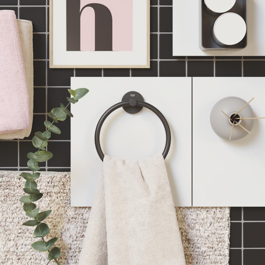 GROHE 411742430 - Držiak na uteráky START 180 mm čierny