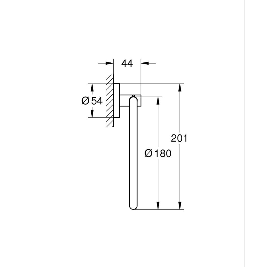 GROHE 41174DC0 - Držiak uterákov START nerezová oceľ