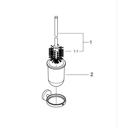 GROHE 411852430 - Sada na čistenie WC START 398 × 121 mm čierna