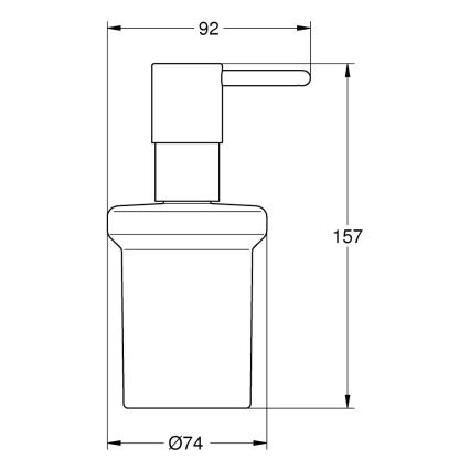 GROHE 41188000 - Dávkovač mydla QUICKFIX START 160 ml lesklý chróm